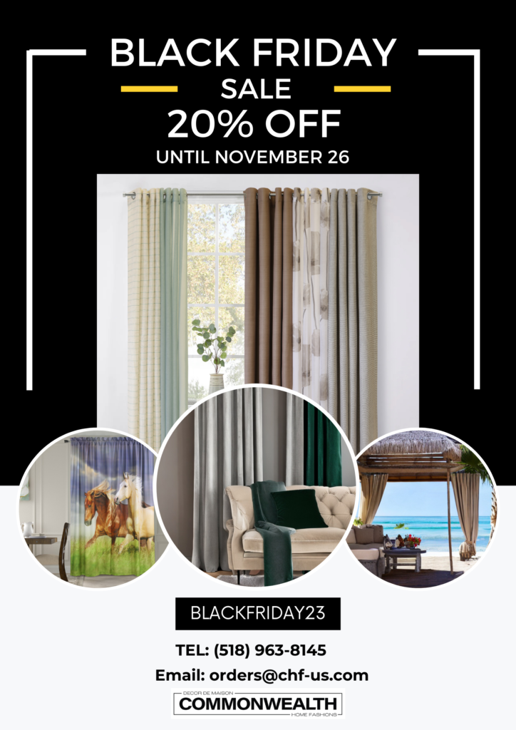 Black friday 2023 promotional flyer for Home decor